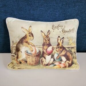 Bethany Lowe Easter Pillow Victorian Removable Cover Country Lodge Cottage